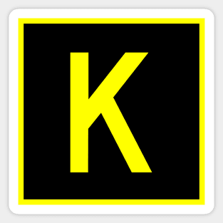 K - Kilo - FAA taxiway sign, phonetic alphabet Sticker